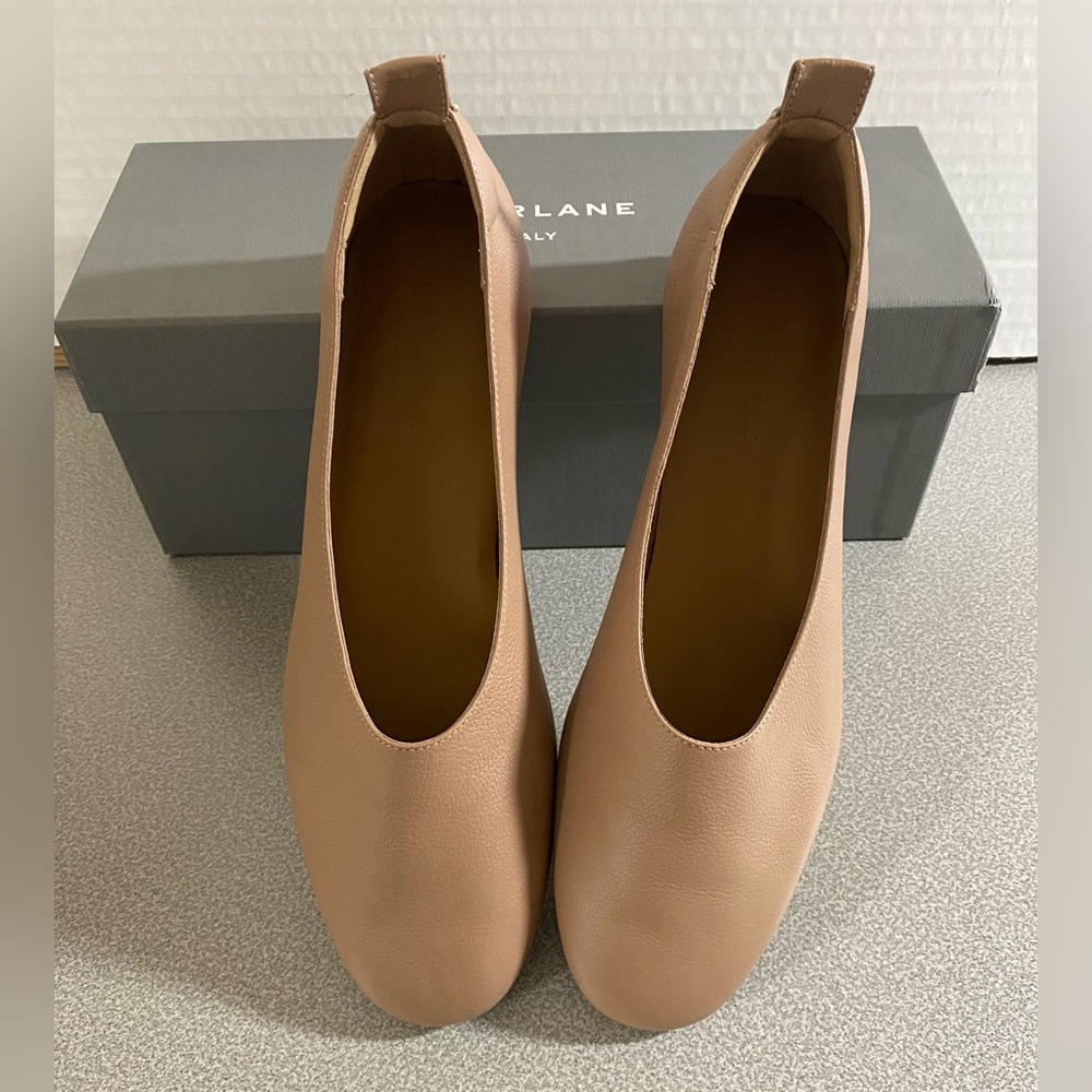 Everlane Italian Leather Day Glove Flats - Cream, sz 7 ½